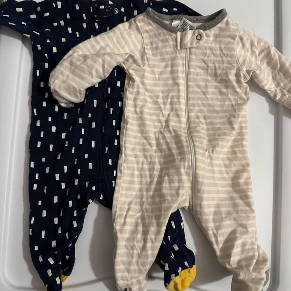Striped and Patterned Kids One Piece Set